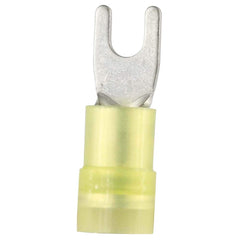 Fork Terminals; Terminal Type: Standard; Insulation Type: Partially Insulated; Connection Type: Crimp; Compatible Wire Size (sq mm): 4.0-6.0; Stud Size (Inch): 3.7 mm; Stud Size (mm): 3.7; Stud Size (#): 6; Fork Width (Decimal Inch): 0.283 in; 7.2 mm; For