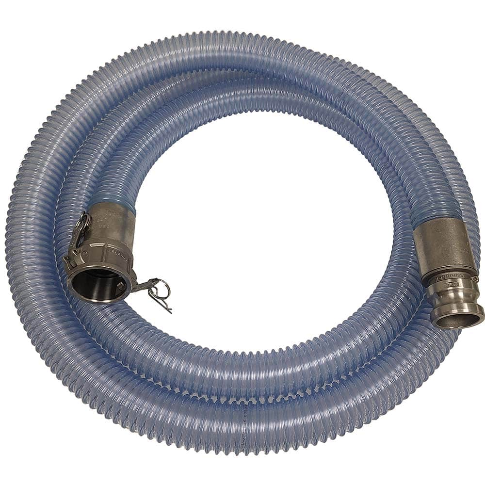 Kuriyama of America - Food & Beverage Hose; Inside Diameter (Inch): 1.5 ; Outside Diameter (Decimal Inch): 1.9200 ; Length (Feet): 20 ; Bend Radius (Inch): 3 ; Maximum Working Pressure (psi): 50.000 ; Vacuum Rating: 28 In. Hg - Exact Industrial Supply