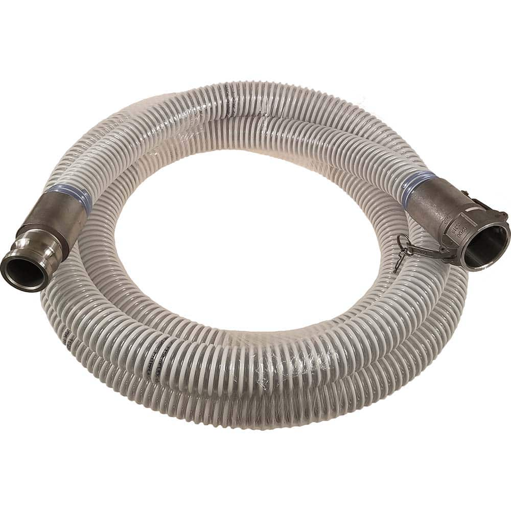 Kuriyama of America - Food & Beverage Hose; Inside Diameter (Inch): 3 ; Outside Diameter (Decimal Inch): 3.6400 ; Length (Feet): 20 ; Bend Radius (Inch): 6 ; Maximum Working Pressure (psi): 40.000 ; Vacuum Rating: 28 In. Hg; 24 In. Hg - Exact Industrial Supply