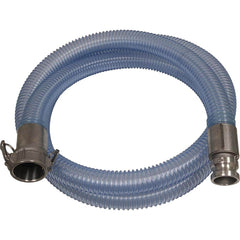 Kuriyama of America - Food & Beverage Hose; Inside Diameter (Inch): 2.5 ; Outside Diameter (Decimal Inch): 3.0700 ; Length (Feet): 20 ; Bend Radius (Inch): 5 ; Maximum Working Pressure (psi): 40.000 ; Vacuum Rating: 28 In. Hg; 24 In. Hg - Exact Industrial Supply