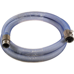 Kuriyama of America - Food & Beverage Hose; Inside Diameter (Inch): 4 ; Outside Diameter (Decimal Inch): 4.7600 ; Length (Feet): 10 ; Bend Radius (Inch): 8 ; Maximum Working Pressure (psi): 75.000 ; Vacuum Rating: 28 In. Hg - Exact Industrial Supply