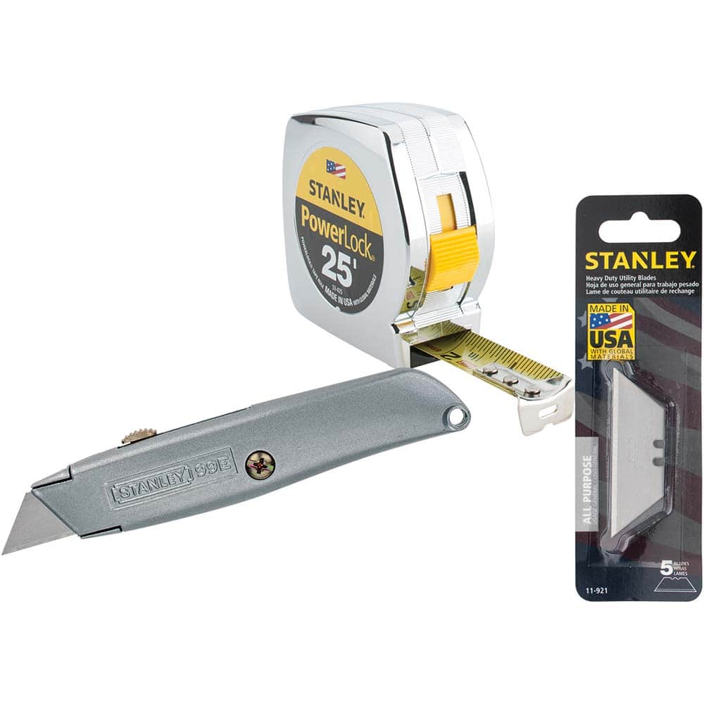 Stanley - Utility Knives, Snap Blades & Box Cutters Type: Retractable Utility Knife Blade Type: Retractable - USA Tool & Supply