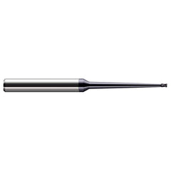 Square End Mill: 3/32'' Dia, 9/64'' LOC, 1/4'' Shank Dia, 4'' OAL, 2 Flutes, Solid Carbide Single End, AlTiN Finish, 30 ° Helix, Centercutting, RH Cut, RH Flute