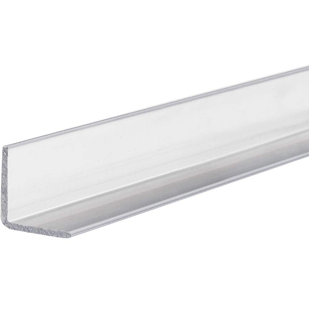 USA Sealing - Plastic Angles; Material: Polycarbonate ; Leg Length (Inch): 1-1/2 ; Leg Height (Inch): 1.00 ; Thickness (Inch): 0.0500 ; Length (Feet): 3.000 ; Type: 90 Degree Polycarbonate Angle - Exact Industrial Supply
