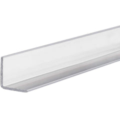 USA Sealing - Plastic Angles; Material: Polycarbonate ; Leg Length (Inch): 1/2 ; Leg Height (Inch): 1.00 ; Thickness (Inch): 0.0500 ; Length (Feet): 3.000 ; Type: 90 Degree Polycarbonate Angle - Exact Industrial Supply