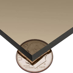 USA Sealing - Plastic Sheets; Material: Cast Acrylic ; Thickness (Inch): 1/4 ; Length (Feet): 4 ; Tensile Strength (psi): 10000 ; Color: Tinted Bronze ; Material Grade: Standard - Exact Industrial Supply