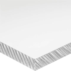 USA Sealing - Plastic Sheets; Material: Polycarbonate ; Thickness (Inch): 3/32 ; Width (Inch): 8.0000 ; Length (Feet): 2 ; Tensile Strength (psi): 9000 ; Color: Clear - Exact Industrial Supply