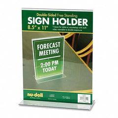 NuDell - Display & Organizer Accessories Type: Sign Holder For Use With: Signs - USA Tool & Supply