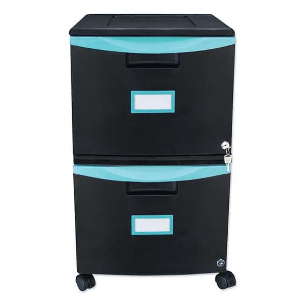 Storex - File Cabinets & Accessories Type: Mobile File Number of Drawers: 2 - USA Tool & Supply