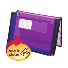 SMEAD - File Folders, Expansion Folders & Hanging Files Folder/File Type: Expanding Wallet Color: Purple - USA Tool & Supply