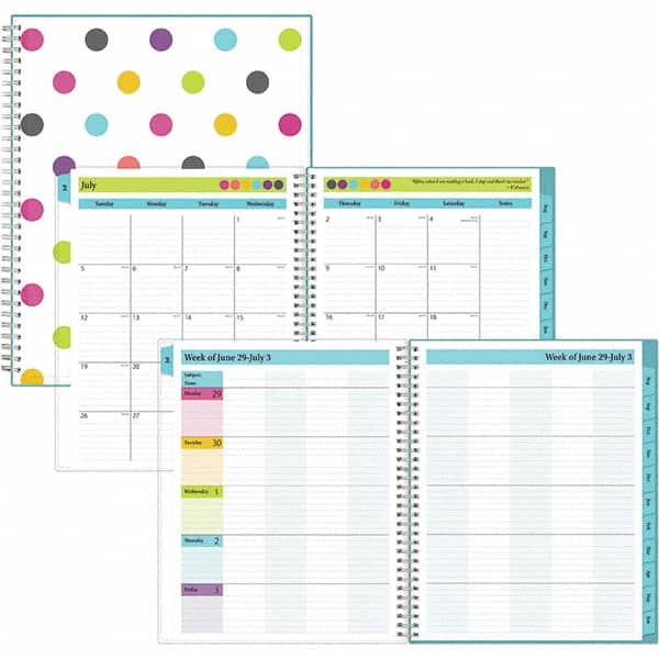 Blue Sky - Note Pads, Writing Pads & Notebooks Writing Pads & Notebook Type: Weekly/Monthly Planner Size: 11 x 8-1/2 - USA Tool & Supply