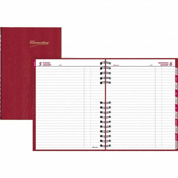 Brownline - Note Pads, Writing Pads & Notebooks Writing Pads & Notebook Type: Daily Planner Size: 10 x 7-7/8 - USA Tool & Supply