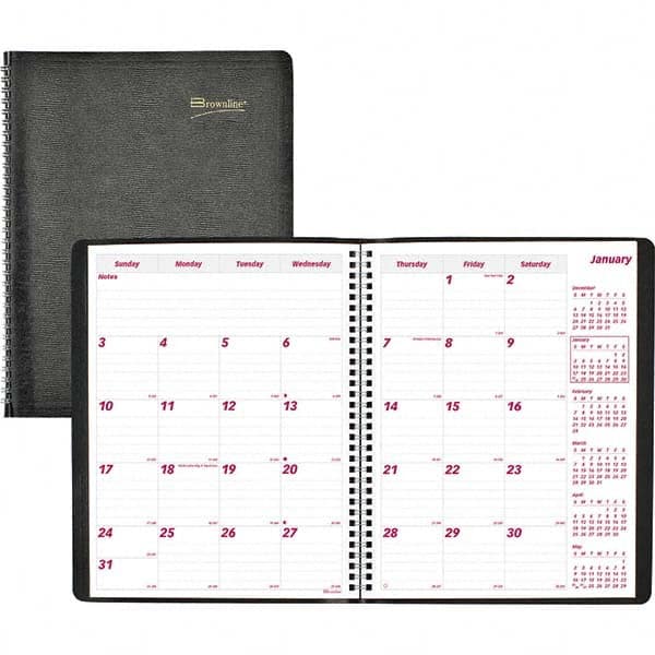 Brownline - Note Pads, Writing Pads & Notebooks Writing Pads & Notebook Type: Monthly Planner Size: 11 x 8-1/2 - USA Tool & Supply