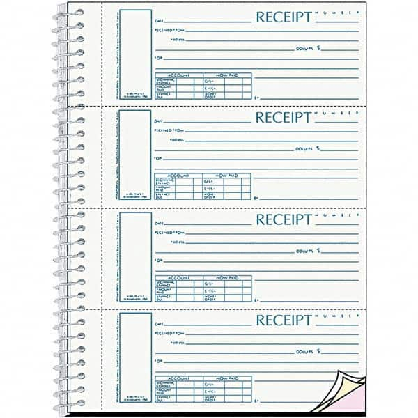 REDIFORM - Note Pads, Writing Pads & Notebooks Writing Pads & Notebook Type: Sales Order Book Size: 7 x 11 - USA Tool & Supply