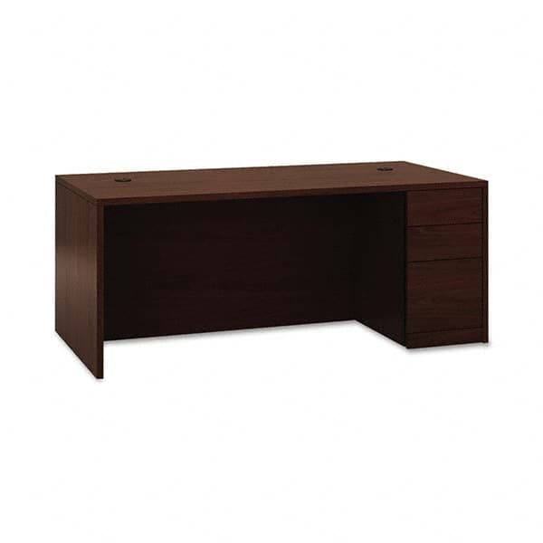 Hon - Office Desks Type: Single Pedestal w/Right Hand Return Center Draw: No - USA Tool & Supply