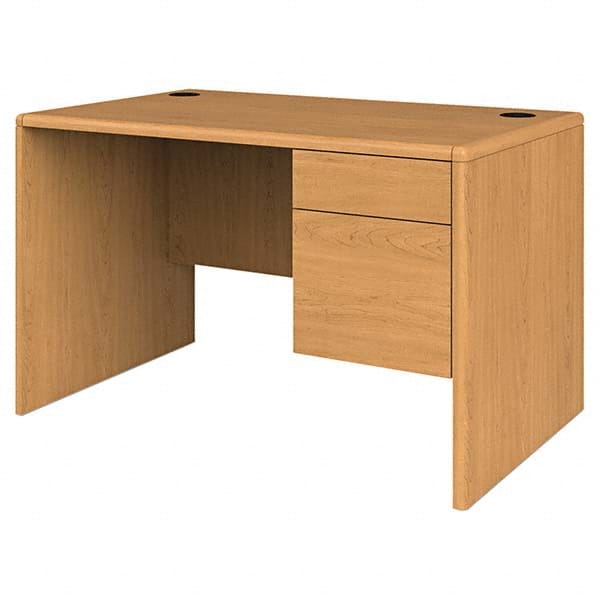 Hon - Office Desks Type: Single Pedestal w/Right Hand Return Center Draw: No - USA Tool & Supply