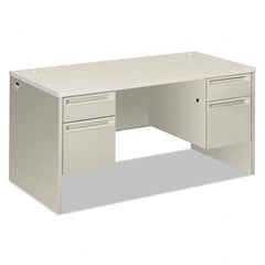 Hon - Office Desks Type: Double Pedestal Desk Center Draw: No - USA Tool & Supply