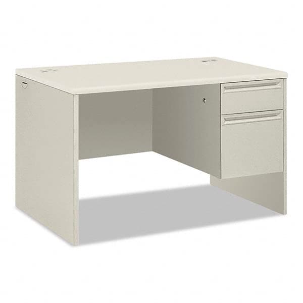 Hon - Office Desks Type: Single Pedestal w/Right Hand Return Center Draw: No - USA Tool & Supply