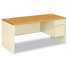 Hon - Office Desks Type: Single Pedestal w/Right Hand Return Center Draw: No - USA Tool & Supply