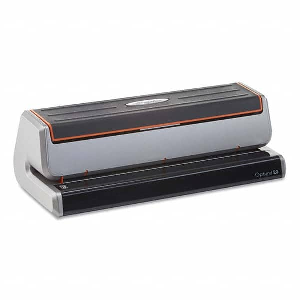 Swingline - Paper Punches Type: 20 Sheet Three-Hole Punch Color: Silver; Black - USA Tool & Supply