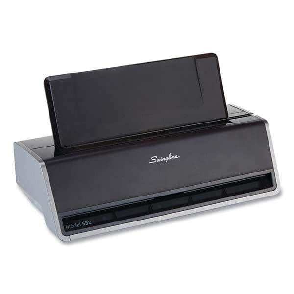 Swingline - Paper Punches Type: 28 Sheet Two Hole Electric Punches Color: Silver - USA Tool & Supply