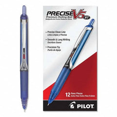 Pilot - Pens & Pencils Type: Roller Ball Pen Color: Blue - USA Tool & Supply