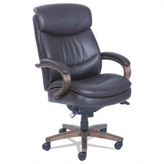 La-Z-Boy - 47" High Executive High Back Leather Chair - USA Tool & Supply
