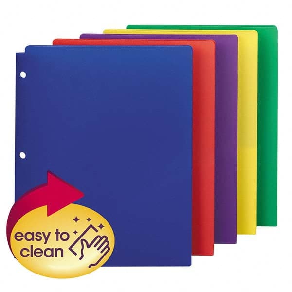 SMEAD - File Folders, Expansion Folders & Hanging Files Folder/File Type: Pocket Folders Color: Multi-Color - USA Tool & Supply