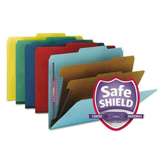 SMEAD - File Folders, Expansion Folders & Hanging Files Folder/File Type: Classification Folders with Tob Tab Fastener Color: Multi-Color - USA Tool & Supply