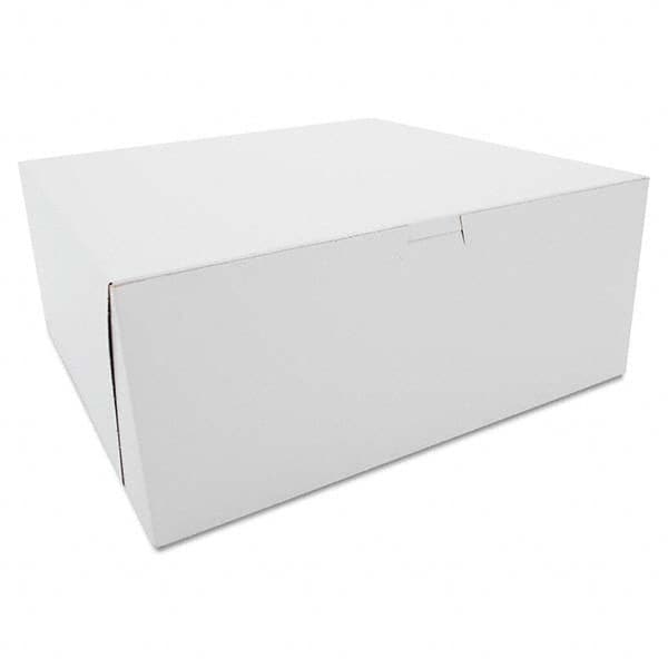 SCT - Tuck-Top Bakery Boxes, Paperboard, White, 12 x 12 x 5 - USA Tool & Supply