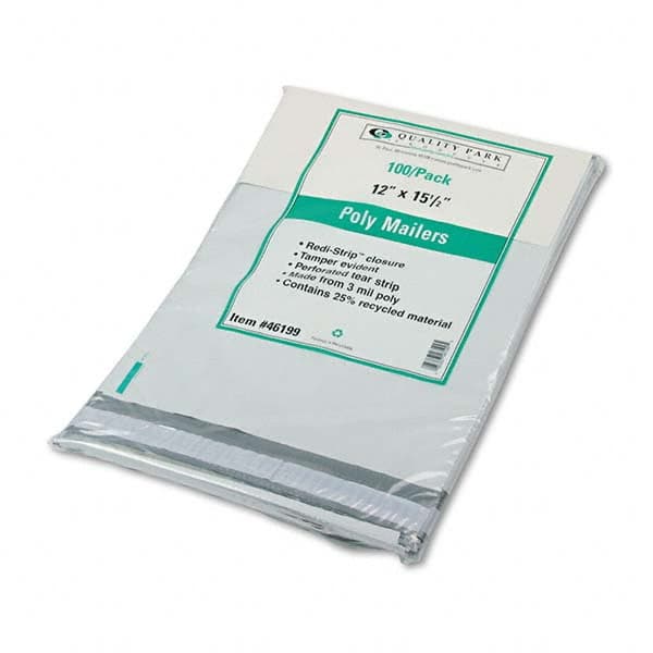 Quality Park - Mailers, Sheets & Envelopes Type: Poly Mailer Style: Peel-Off Self-Seal - USA Tool & Supply