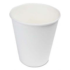 Boardwalk - Paper Hot Cups, 8 oz, White, 1000/Carton - USA Tool & Supply