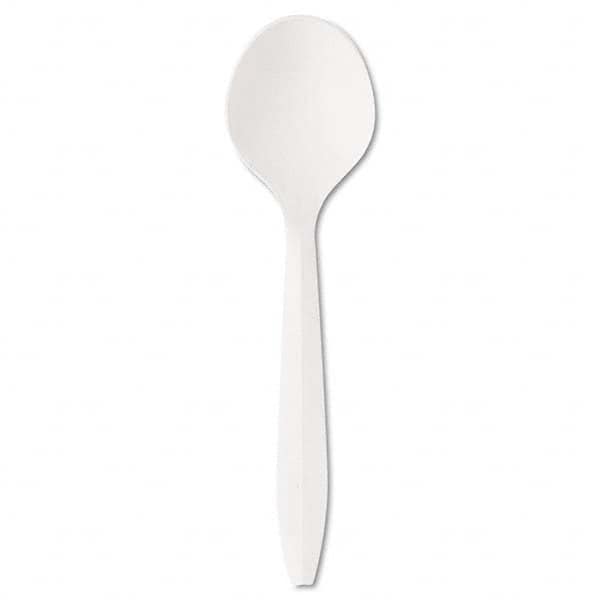 Boardwalk - Mediumweight Polystyrene Plastic Cutlery, Soup Spoon, White, 1000/Carton - USA Tool & Supply