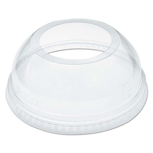 DART - Open-Top Dome Lid for 16-24 oz Plastic Cups, Clear, 1.9" Diam Hole, 1000/Carton - USA Tool & Supply