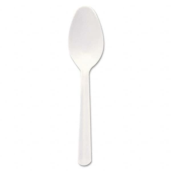 DART - Bonus Polypropylene Cutlery, 5", Teaspoon, White - USA Tool & Supply