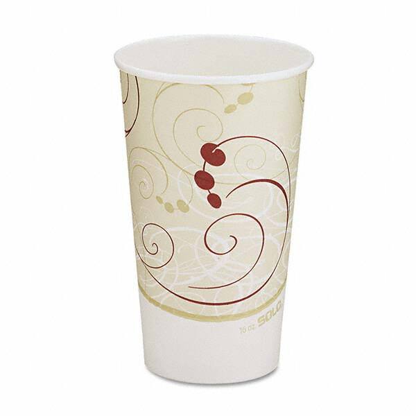 DART - Hot Cups, Symphony Design, 16 oz, Beige, 1000/Carton - USA Tool & Supply