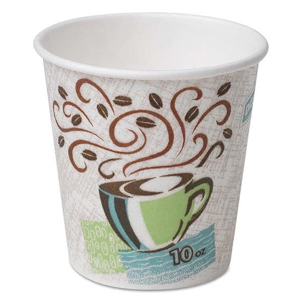 Dixie - PerfecTouch Paper Hot Cups, 10 oz, Coffee Haze, 1000/Carton - USA Tool & Supply