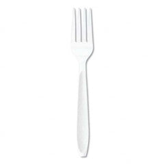 DART - Impress Heavyweight Full-Length Polystyrene Cutlery, Fork, White, 1000/Carton - USA Tool & Supply