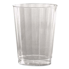 WNA - Classic Crystal Plastic Tumblers, 10 oz, Clear, Fluted, Tall, 12/Pack - USA Tool & Supply