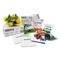 Inteplast Group - Reclosable Food & Sandwich Bags Volume Capacity: 4.5 Qt. Width (Inch): 8 - USA Tool & Supply