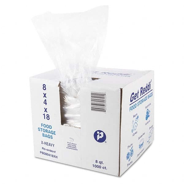 Inteplast Group - Reclosable Food & Sandwich Bags Volume Capacity: 8 Qt. Width (Inch): 8 - USA Tool & Supply