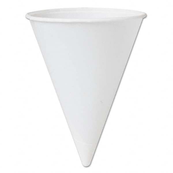 DART - Bare Treated Paper Cone Water Cups, 4-1/4 oz, White, 200/Bag - USA Tool & Supply