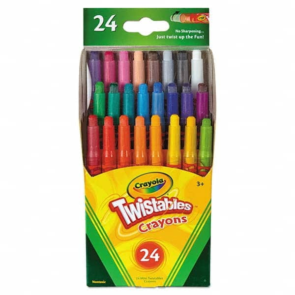 Crayola - Markers & Paintsticks Type: All Purpose Wax Crayon Color: Assorted - USA Tool & Supply