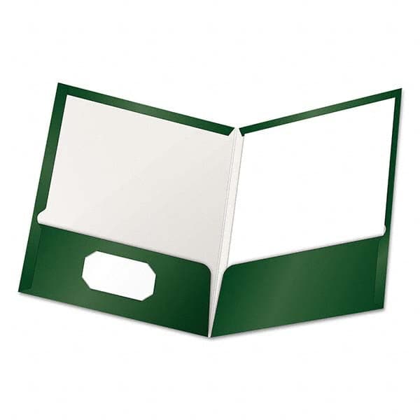 OXFORD - File Folders, Expansion Folders & Hanging Files Folder/File Type: Pocket Folders Color: Green - USA Tool & Supply