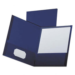 OXFORD - File Folders, Expansion Folders & Hanging Files Folder/File Type: Pocket Folders Color: Blue - USA Tool & Supply