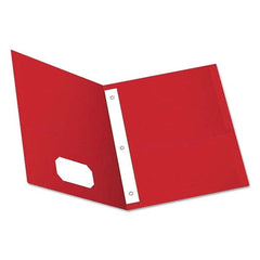 OXFORD - File Folders, Expansion Folders & Hanging Files Folder/File Type: Pocket Folders Color: Red - USA Tool & Supply