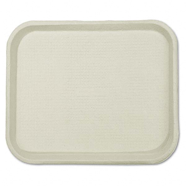 Chinet - Savaday Molded Fiber Food Trays, 9 x 12 x 1, White, Rectangular - USA Tool & Supply