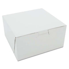 SCT - Non-Window Bakery Boxes, 6 x 6 x 3, White, 250/Carton - USA Tool & Supply