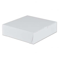 SCT - Tuck-Top Bakery Boxes, 9w x 9d x 2 1/2h, White, 250/Carton - USA Tool & Supply