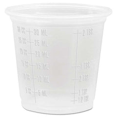 DART - Conex Complements Graduated Plastic Portion Cups, 1.25 oz, Translucent, 2500/CT - USA Tool & Supply